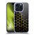 PLdesign Geometric Patterns Honeycomb Yellow Soft Gel Case for Apple iPhone 15 Pro