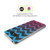 PLdesign Geometric Patterns Blue Pink Ombre Vintage Soft Gel Case for LG K51S