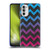 PLdesign Geometric Patterns Blue Pink Ombre Vintage Soft Gel Case for Motorola Moto G52