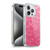 PLdesign Sparkle Prints Rose Pink Soft Gel Case for Apple iPhone 15 Pro & MagSafe