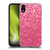 PLdesign Sparkle Prints Rose Pink Soft Gel Case for Apple iPhone XR