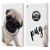 Animal Club International Faces Pug Leather Book Wallet Case Cover For Apple iPad Pro 10.5 (2017)