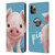 Animal Club International Faces Pig Leather Book Wallet Case Cover For Apple iPhone 11 Pro Max