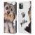 Animal Club International Faces Yorkie Leather Book Wallet Case Cover For Apple iPhone 11 Pro Max