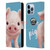 Animal Club International Faces Pig Leather Book Wallet Case Cover For Apple iPhone 13 Pro Max