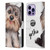 Animal Club International Faces Yorkie Leather Book Wallet Case Cover For Apple iPhone 14 Pro Max