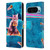 Random Galaxy Space Cat Lazer Eye & Pizza Leather Book Wallet Case Cover For Google Pixel 9 / Pixel 9 Pro