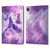 Random Galaxy Space Unicorn Ride Purple Galaxy Cat Leather Book Wallet Case Cover For Apple iPad Pro 13 M4 2024