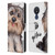Animal Club International Faces Yorkie Leather Book Wallet Case Cover For Nokia C21
