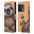 Animal Club International Faces Sloth Leather Book Wallet Case Cover For OnePlus 10 Pro