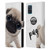 Animal Club International Faces Pug Leather Book Wallet Case Cover For Samsung Galaxy A51 (2019)