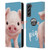 Animal Club International Faces Pig Leather Book Wallet Case Cover For Samsung Galaxy S21 FE 5G
