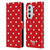 Animal Club International Patterns Polka Dots Red Leather Book Wallet Case Cover For Motorola Edge X30