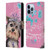 Animal Club International Royal Faces Yorkie Leather Book Wallet Case Cover For Apple iPhone 13 Pro Max