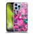 Haroulita Fancy Pattern Gemstones Hot Pink Soft Gel Case for Apple iPhone 13 Pro Max