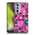Haroulita Fancy Pattern Gemstones Hot Pink Soft Gel Case for Motorola Edge X30