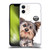 Animal Club International Faces Yorkie Soft Gel Case for Apple iPhone 12 Mini