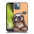 Animal Club International Faces Sloth Soft Gel Case for Apple iPhone 13