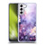 Haroulita Leaves And Flowers Fairy Dust Purple Soft Gel Case for Samsung Galaxy S21+ 5G