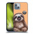 Animal Club International Faces Sloth Soft Gel Case for Apple iPhone 14
