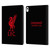 Liverpool Football Club Liver Bird Red Logo On Black Leather Book Wallet Case Cover For Apple iPad Air 13 2024