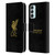 Liverpool Football Club Liver Bird Gold Logo On Black Leather Book Wallet Case Cover For Samsung Galaxy M15/F15 5G