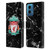 Liverpool Football Club Marble Black Crest Leather Book Wallet Case Cover For Motorola Moto G34 5G