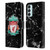 Liverpool Football Club Marble Black Crest Leather Book Wallet Case Cover For Samsung Galaxy M15/F15 5G