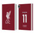 Liverpool Football Club 2023/24 Players Home Kit Mohamed Salah Leather Book Wallet Case Cover For Apple iPad Pro 13 M4 2024