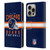 NFL Chicago Bears Graphics Helmet Typography Leather Book Wallet Case Cover For Apple iPhone 16 Pro