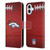 NFL Denver Broncos Graphics Football Leather Book Wallet Case Cover For Apple iPhone 16 Plus
