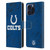 NFL Indianapolis Colts Graphics Coloured Marble Leather Book Wallet Case Cover For Apple iPhone 16 Pro Max