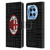 AC Milan Crest Patterns Red And Grey Leather Book Wallet Case Cover For OnePlus 12R
