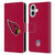 NFL Arizona Cardinals Logo Plain Leather Book Wallet Case Cover For Apple iPhone 16