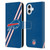NFL Buffalo Bills Logo Stripes Leather Book Wallet Case Cover For Apple iPhone 16 Plus