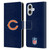 NFL Chicago Bears Logo Plain Leather Book Wallet Case Cover For Apple iPhone 16