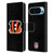 NFL Cincinnati Bengals Logo Plain Leather Book Wallet Case Cover For Google Pixel 9 / Pixel 9 Pro