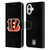 NFL Cincinnati Bengals Logo Plain Leather Book Wallet Case Cover For Apple iPhone 16 Plus