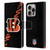 NFL Cincinnati Bengals Logo Stripes Leather Book Wallet Case Cover For Apple iPhone 16 Pro