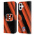NFL Cincinnati Bengals Artwork Stripes Leather Book Wallet Case Cover For Apple iPhone 16 Plus
