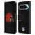 NFL Cleveland Browns Artwork LED Leather Book Wallet Case Cover For Google Pixel 9 / Pixel 9 Pro