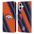 NFL Denver Broncos Artwork Stripes Leather Book Wallet Case Cover For Apple iPhone 16