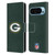 NFL Green Bay Packers Logo Plain Leather Book Wallet Case Cover For Google Pixel 9 / Pixel 9 Pro