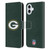 NFL Green Bay Packers Logo Plain Leather Book Wallet Case Cover For Apple iPhone 16 Plus