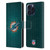 NFL Miami Dolphins Artwork LED Leather Book Wallet Case Cover For Apple iPhone 16 Pro Max