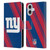 NFL New York Giants Artwork Stripes Leather Book Wallet Case Cover For Apple iPhone 16