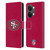 NFL San Francisco 49Ers Logo Plain Leather Book Wallet Case Cover For OnePlus Nord 3 5G