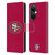 NFL San Francisco 49Ers Logo Plain Leather Book Wallet Case Cover For OnePlus Nord CE 3 Lite 5G