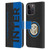 Fc Internazionale Milano Graphics Half Leather Book Wallet Case Cover For Apple iPhone 15 Pro Max