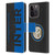 Fc Internazionale Milano Graphics Half Leather Book Wallet Case Cover For Apple iPhone 15 Pro